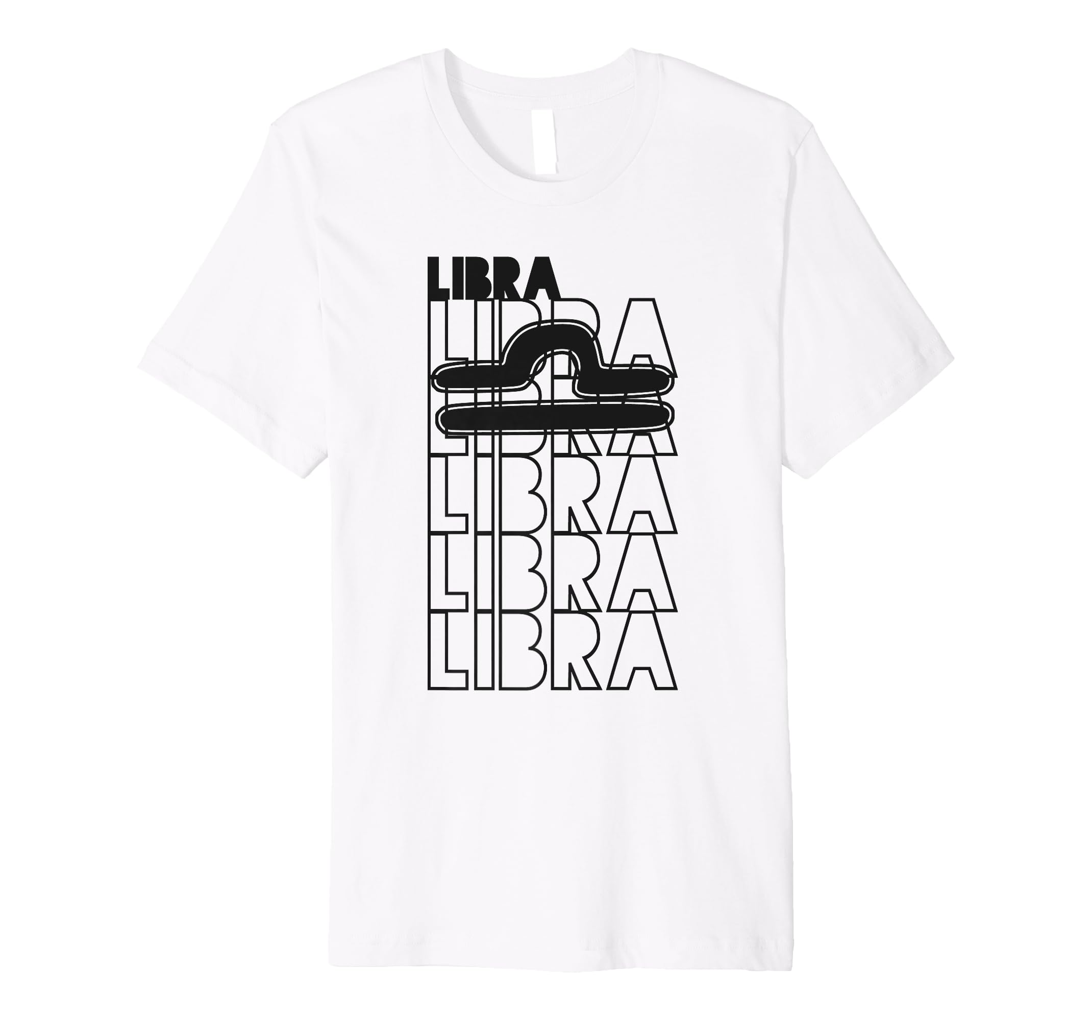 Libra Star Sign Typography Astrology T-Shirt - Aesthetic Graphic for Adults - T-Shirt, Sweatshirt, Hoodie