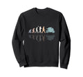 Motorcycle Evolution Shadow Biker Sweatshirt - Casual Everyday Wear Unisex - T-Shirt, Sweatshirt, Hoodie