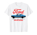 Ford Blue Mustang American Muscle Car T-Shirt - Unique Graphic Men Women - T-Shirt, Sweatshirt, Hoodie