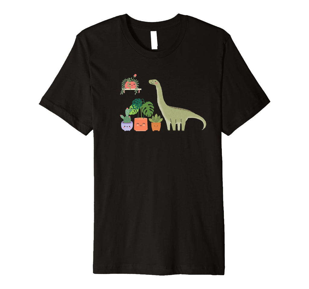 Sauropod Brontosaurus Succulent Plants T-Shirt - Trendy Graphic for Adults - T-Shirt, Sweatshirt, Hoodie