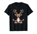 Meditation Reindeer Yoga Pose T-Shirt - Streetwear Style Men Women - T-Shirt, Sweatshirt, Hoodie
