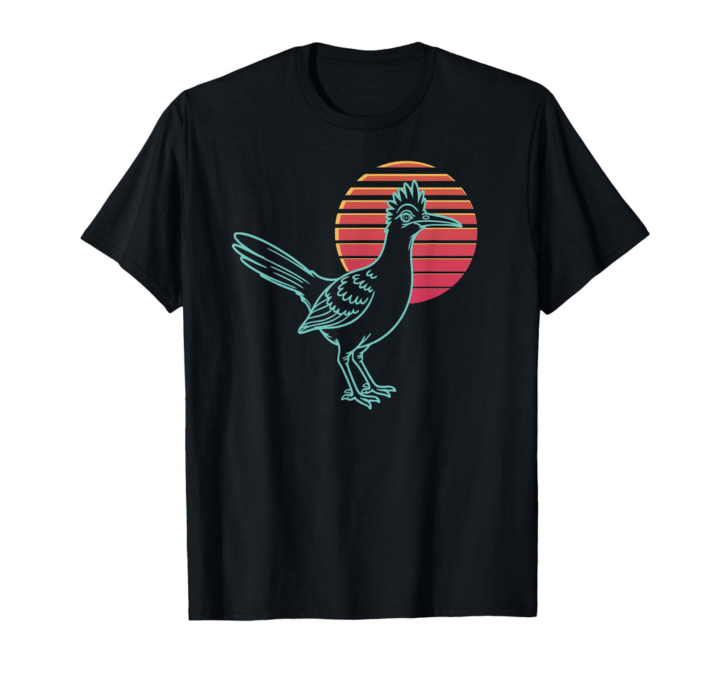 Roadrunner Lover Animal Synthwave 80S T-Shirt - Casual Everyday Wear Unisex - T-Shirt, Sweatshirt, Hoodie