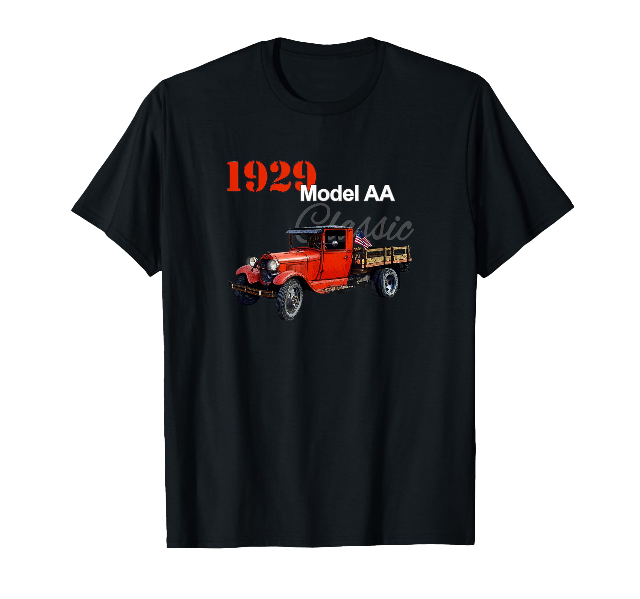 Trucks 1929 Model Aa Pickup Red T-Shirt - Minimalist Print for Adults - T-Shirt, Sweatshirt, Hoodie