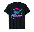 Miami Palm Trees Vaperwave Synthwave 80S T-Shirt - Trendy Graphic Men Women - T-Shirt, Sweatshirt, Hoodie