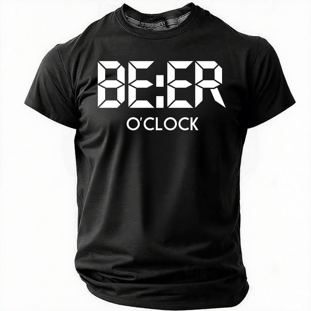 Beer O'Clock Print Men Slogan - Adult & Kids T-Shirts, Sweatshirts & Hoodies apparel design preview 6