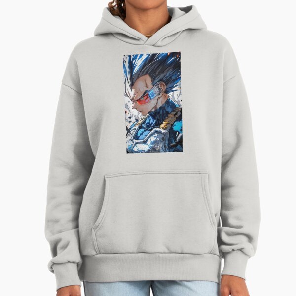 Blue Energy Warrior Futuristic Anime Battle Portrait - Adult & Kids T-Shirts, Sweatshirts & Hoodies apparel design preview 1