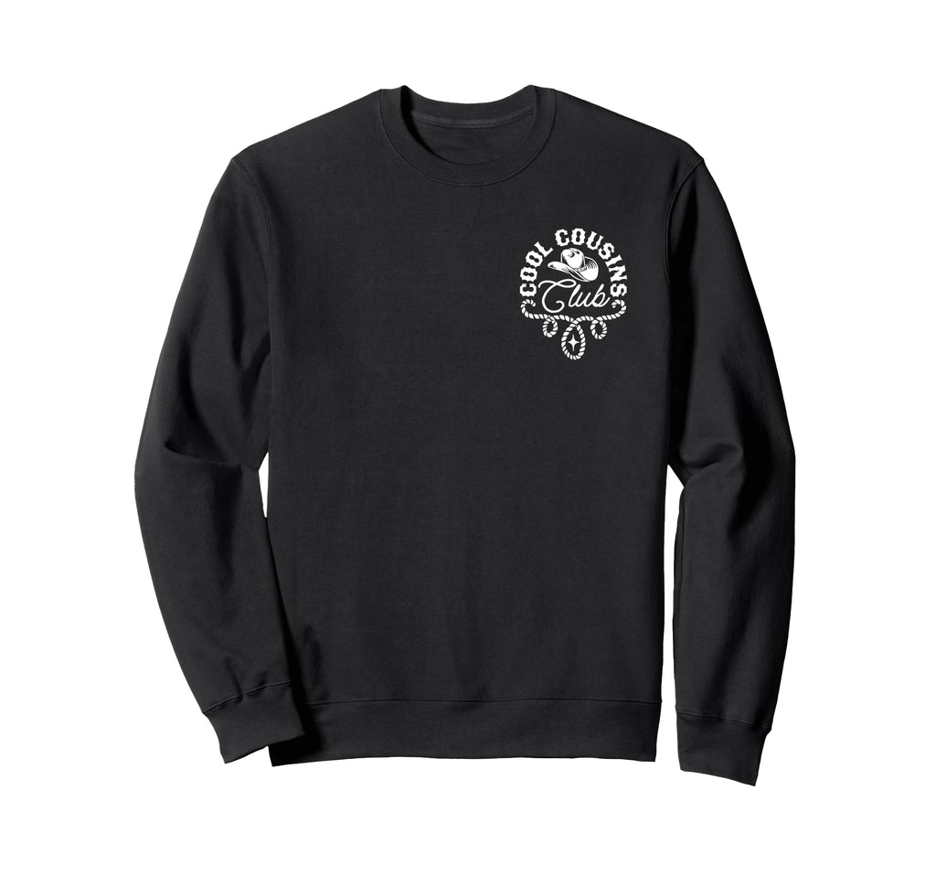 Cousins Club Western Front Back Sweatshirt - Streetwear Style for Adults - T-Shirt, Sweatshirt, Hoodie