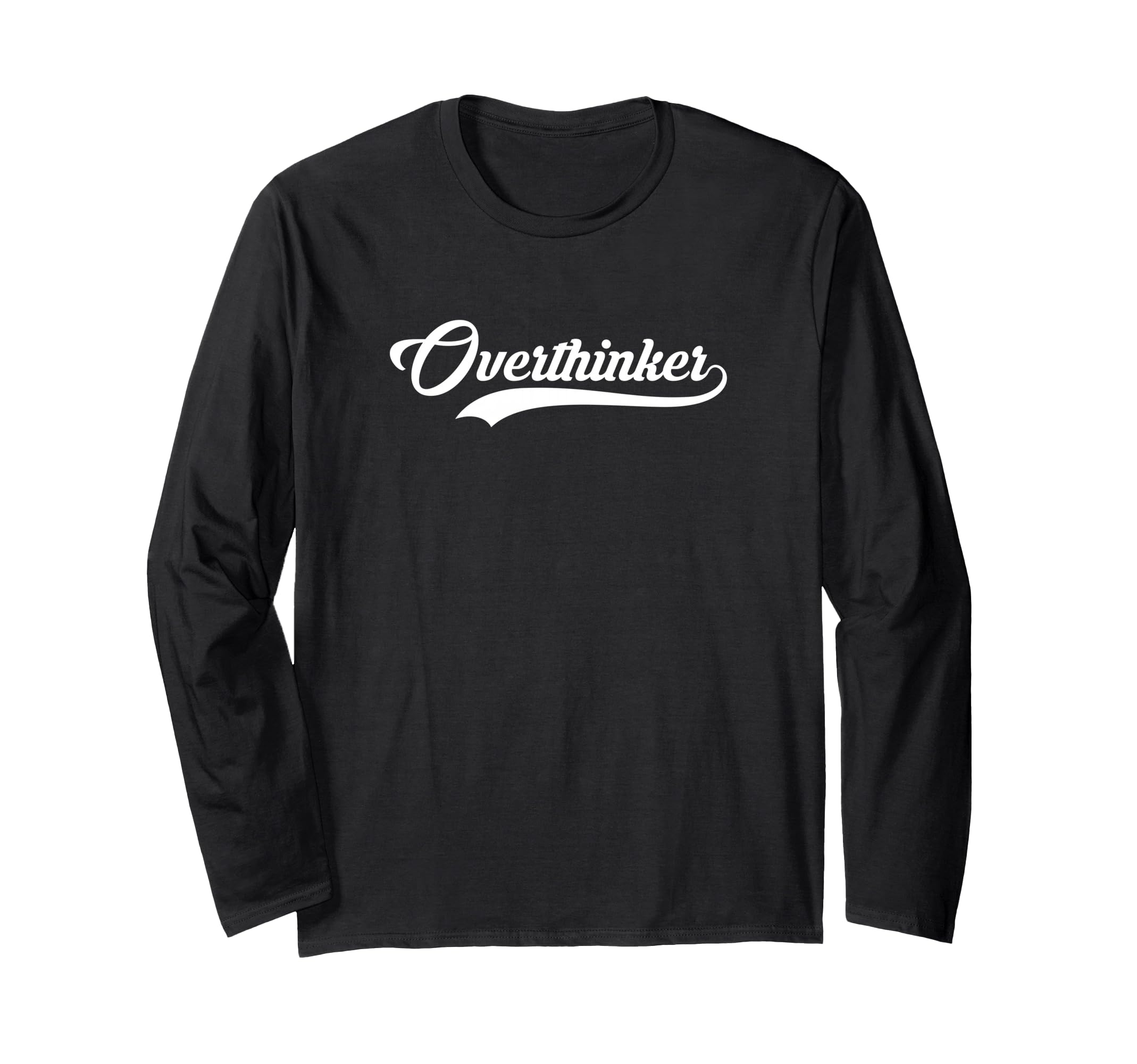 Overthinker Baseball Jersey T-Shirt - Trendy Graphic for Adults - T-Shirt, Sweatshirt, Hoodie