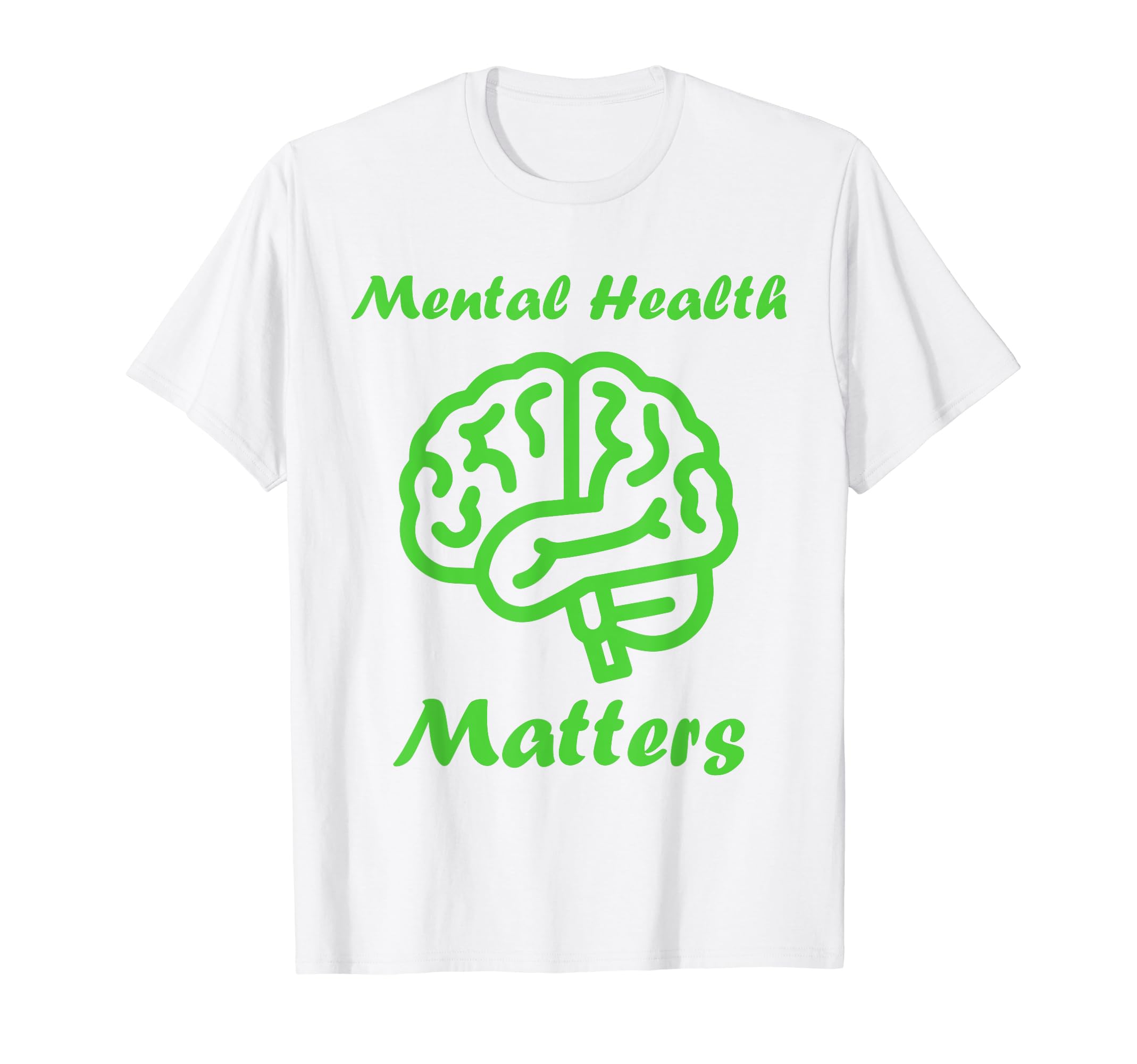 Simple Support Brain Illness Mental T-Shirt - Casual Everyday Wear Unisex - T-Shirt, Sweatshirt, Hoodie