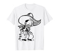 Cowboy Cartoon T-Shirt - Graphic Print Men Women - T-Shirt, Sweatshirt, Hoodie