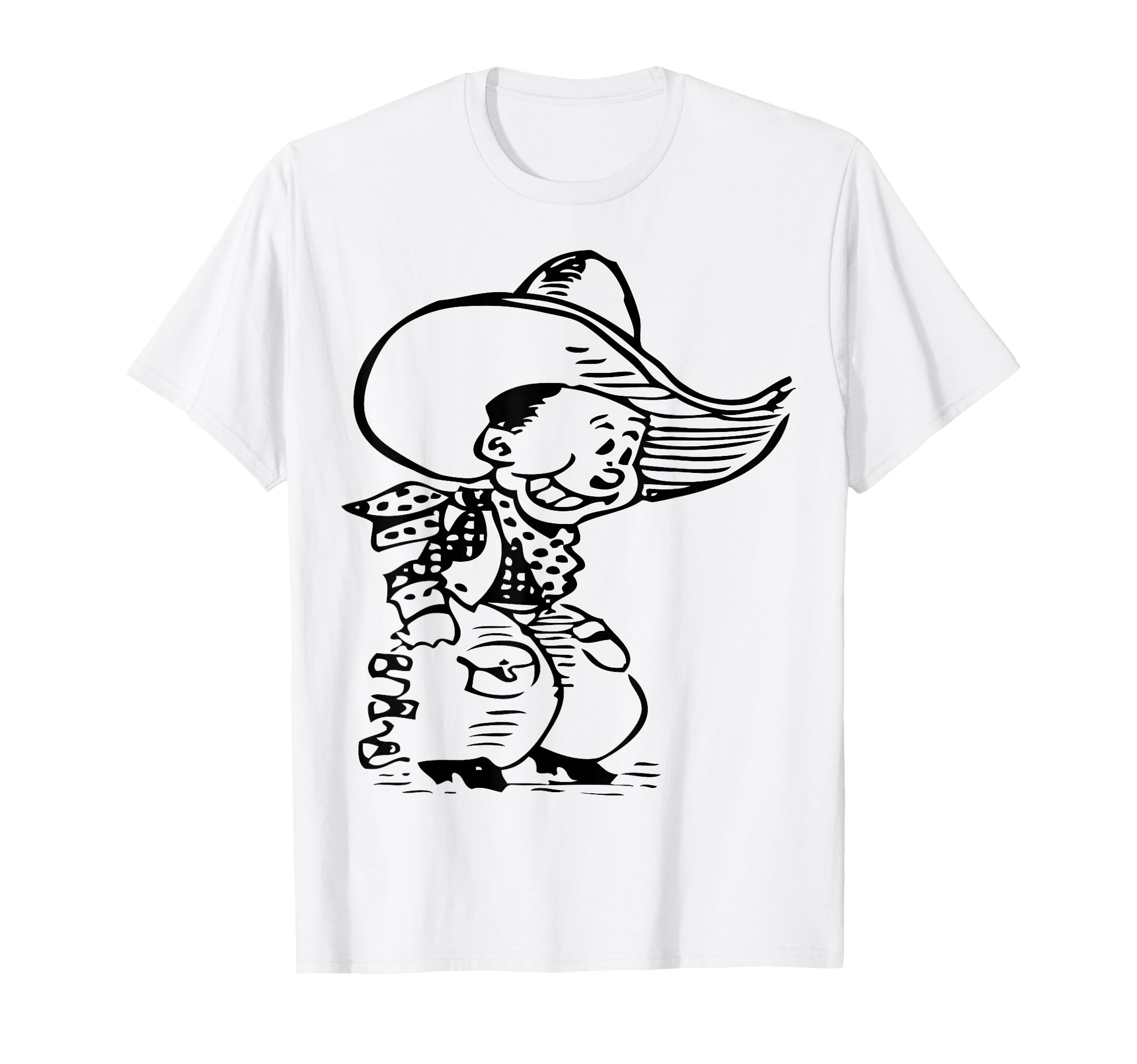Cowboy Cartoon T-Shirt - Graphic Print Men Women - T-Shirt, Sweatshirt, Hoodie