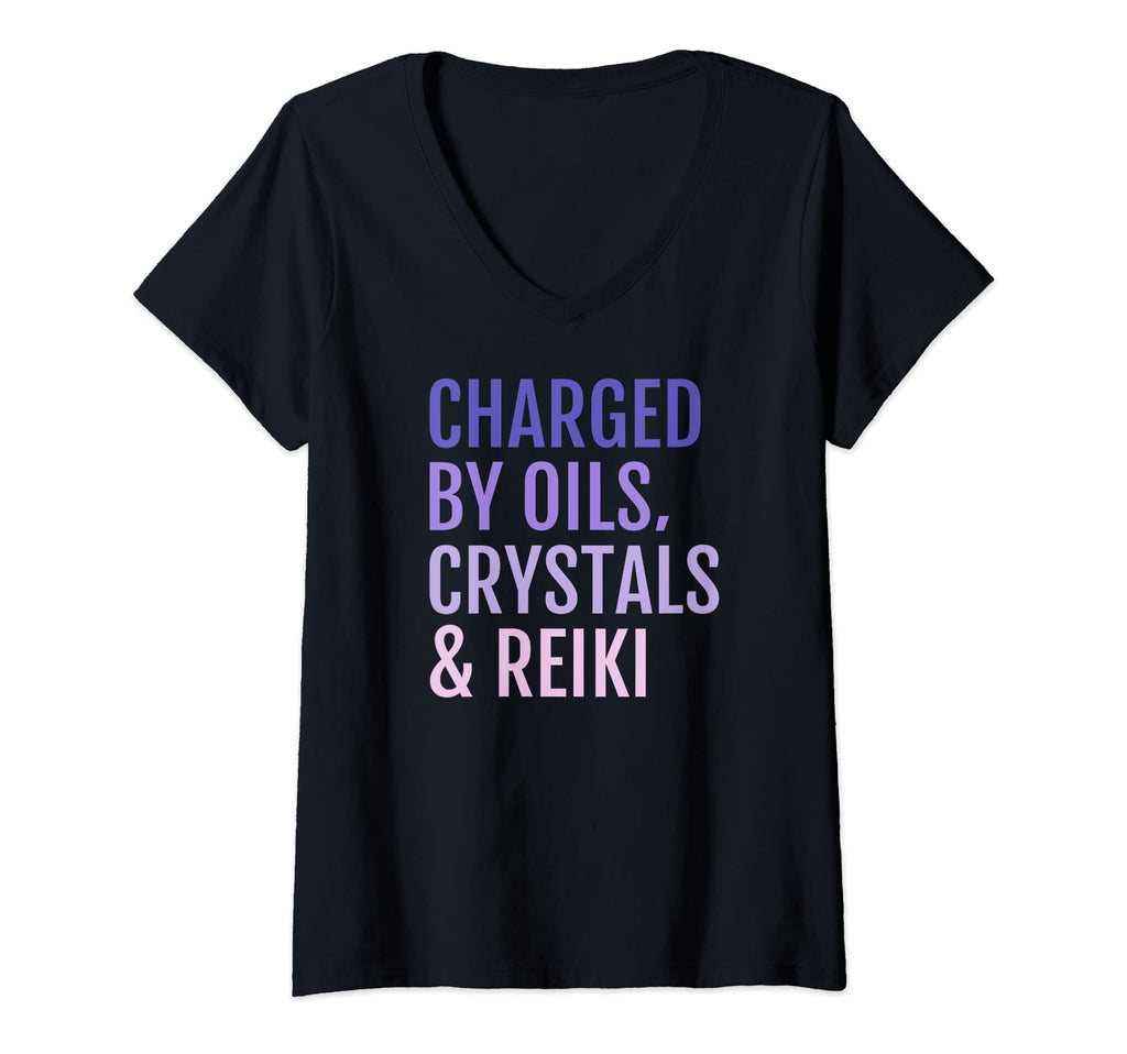 Womens Charged Oils Crystals Reiki T-Shirt - Streetwear Style Men Women - T-Shirt, Sweatshirt, Hoodie