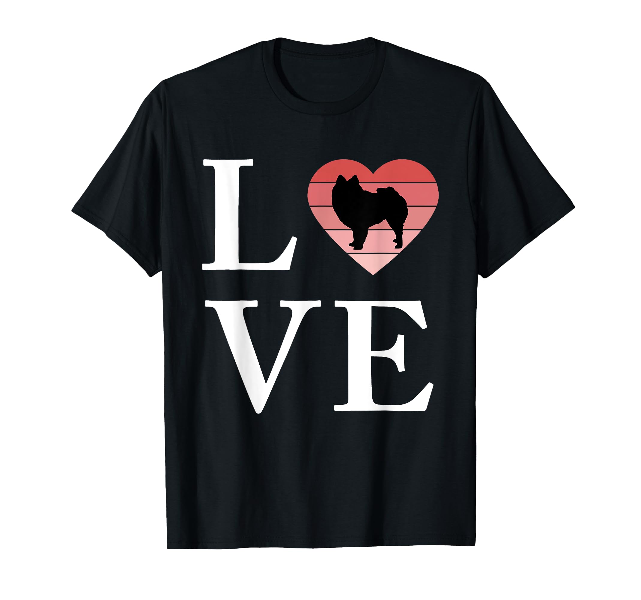 Dog Breed Pomeranian Word Love T-Shirt - Trendy Graphic for Adults - T-Shirt, Sweatshirt, Hoodie