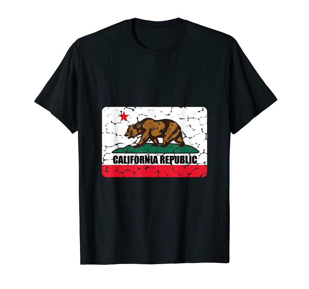 California Republic Flag Bear Ca T-Shirt - Casual Everyday Wear Men Women - T-Shirt, Sweatshirt, Hoodie