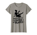 Empowered Coffee And Pilates Fitness T-Shirt - Minimalist Print Men Women - T-Shirt, Sweatshirt, Hoodie
