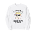 Funny Overthinker Multitasking Sweatshirt - Minimalist Print Men Women - T-Shirt, Sweatshirt, Hoodie