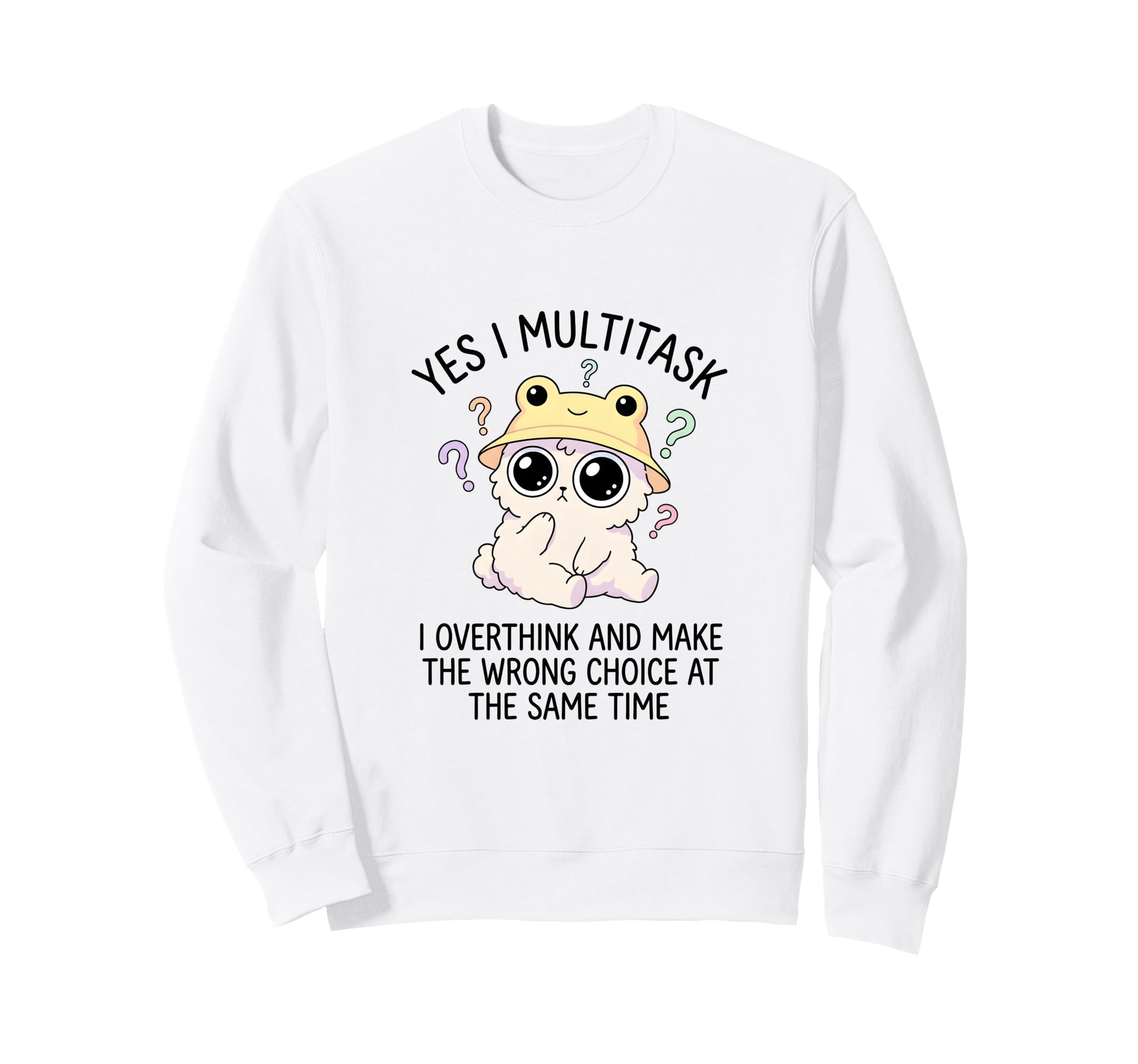 Funny Overthinker Multitasking Sweatshirt - Minimalist Print Men Women - T-Shirt, Sweatshirt, Hoodie