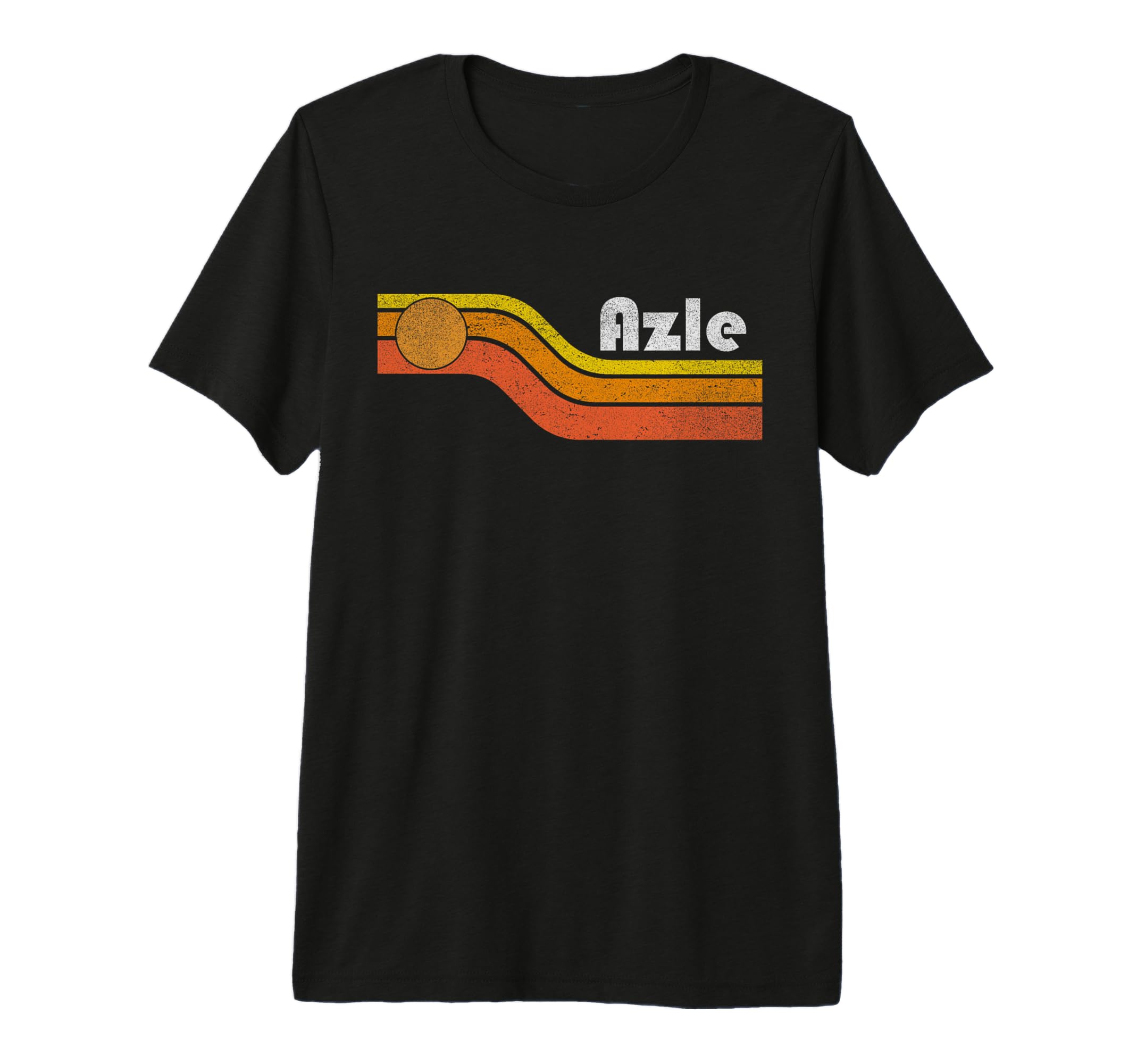 Azle 70S 80S Tri Blend T-Shirt - Minimalist Print Men Women - T-Shirt, Sweatshirt, Hoodie