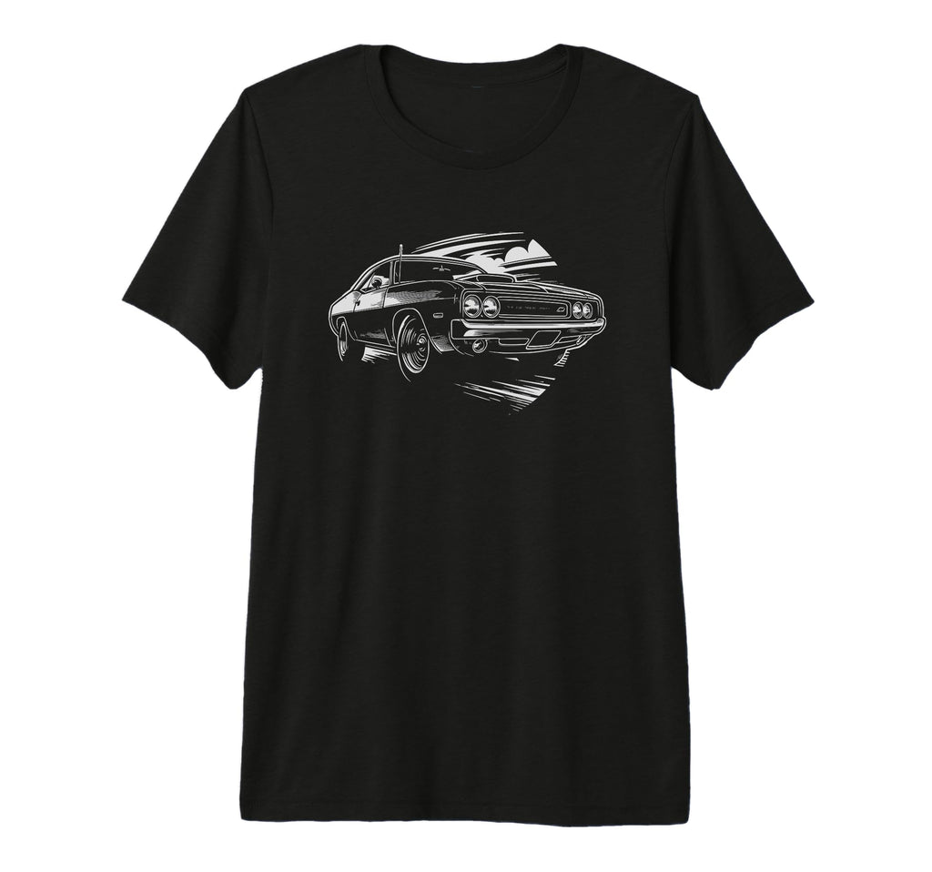 Muscle Car 60S 70S Car Lover Tri T-Shirt - Casual Everyday Wear Men Women - T-Shirt, Sweatshirt, Hoodie