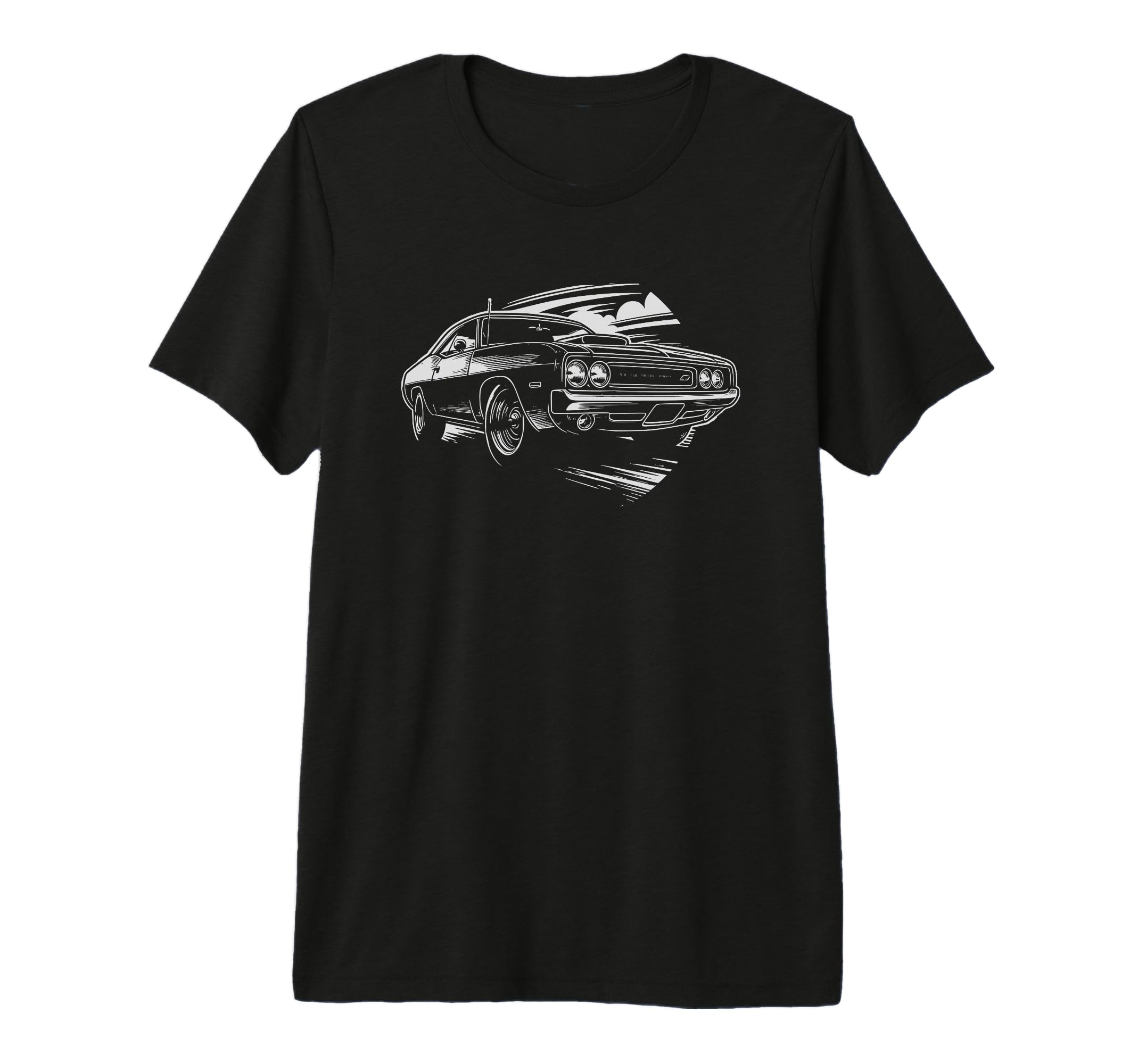 Muscle Car 60S 70S Car Lover Tri T-Shirt - Casual Everyday Wear Men Women - T-Shirt, Sweatshirt, Hoodie
