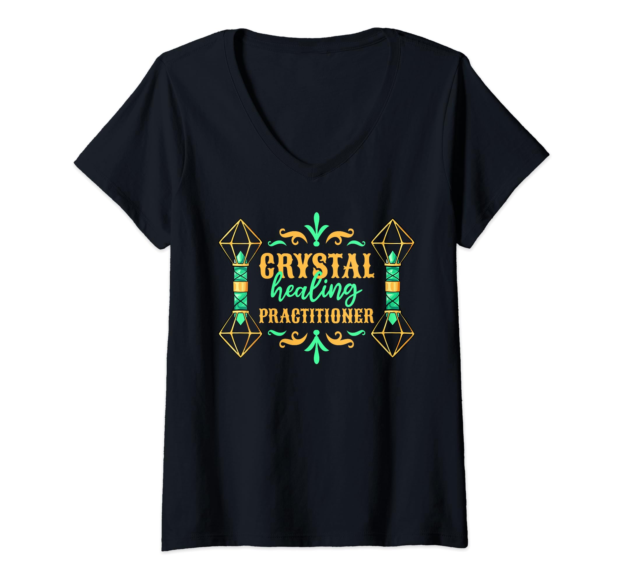 Womens Crystal Healing Practitioner T-Shirt - Trendy Graphic Unisex - T-Shirt, Sweatshirt, Hoodie