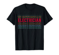 Electrician Funny Layered Text Technician T-Shirt - Graphic Print Men Women - T-Shirt, Sweatshirt, Hoodie