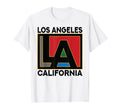 Los Angeles California Usa Typography T-Shirt - Minimalist Print Men Women - T-Shirt, Sweatshirt, Hoodie