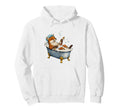 Funny Relaxing Fox Bathtub Cozy Hoodie - Fun Novelty Design for Adults - T-Shirt, Sweatshirt, Hoodie