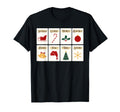 Icons Holiday Typography Art T-Shirt - Custom Art Print Men Women - T-Shirt, Sweatshirt, Hoodie