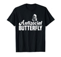 Antisocial Butterfly Introvert Anti T-Shirt - Trendy Graphic for Adults - T-Shirt, Sweatshirt, Hoodie