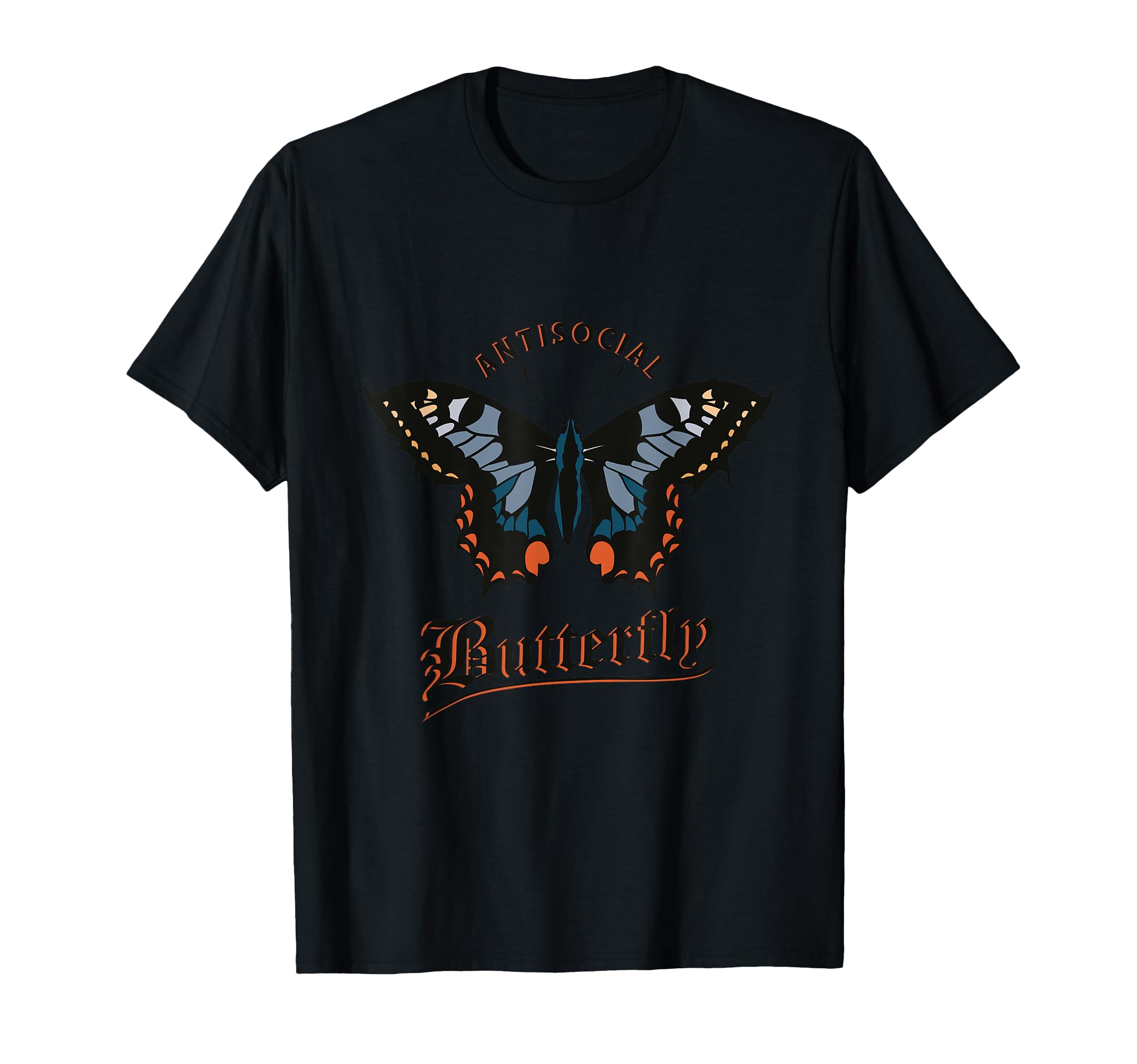 Great Antisocial Butterfly Introvert T-Shirt - Unique Graphic Unisex - T-Shirt, Sweatshirt, Hoodie