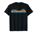 Chicago Illinois Usa America Sunset T-Shirt - Unique Graphic Unisex - T-Shirt, Sweatshirt, Hoodie