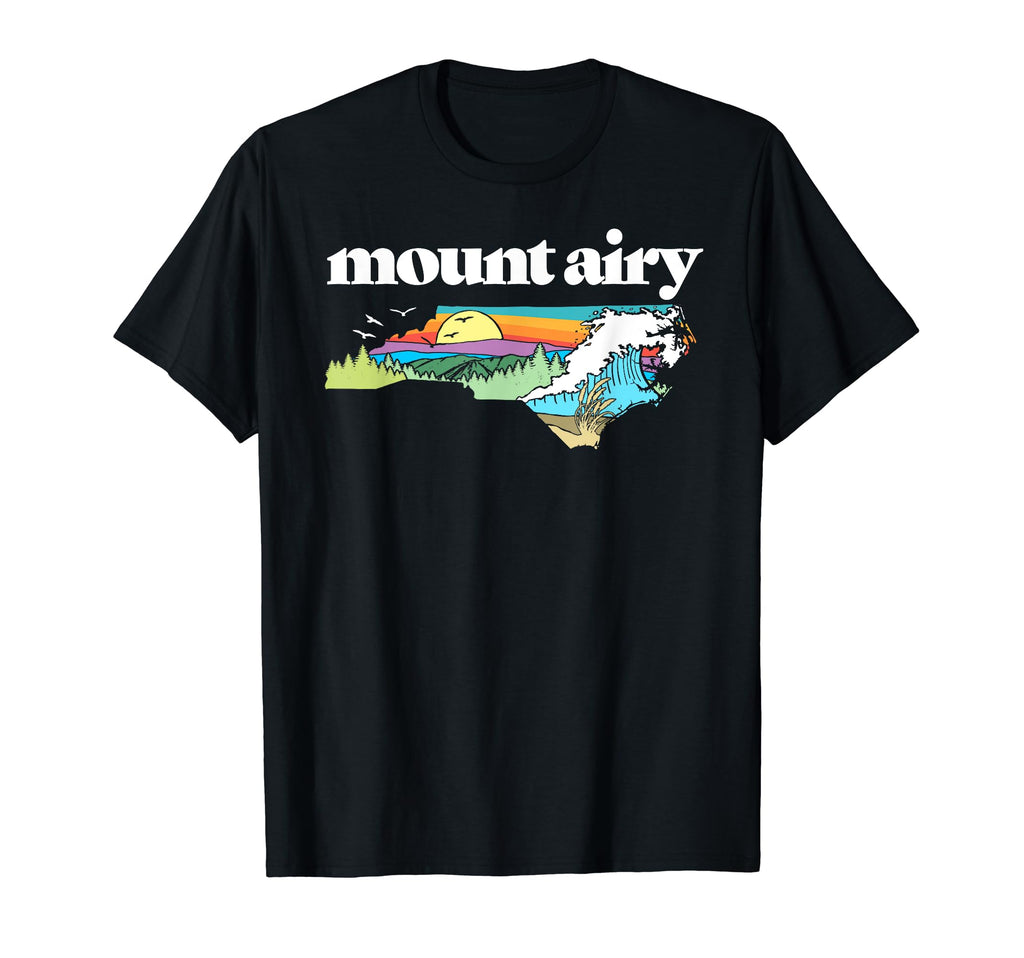 Mount Airy North Carolina Outdoors Nature T-Shirt - Graphic Print Men Women - T-Shirt, Sweatshirt, Hoodie