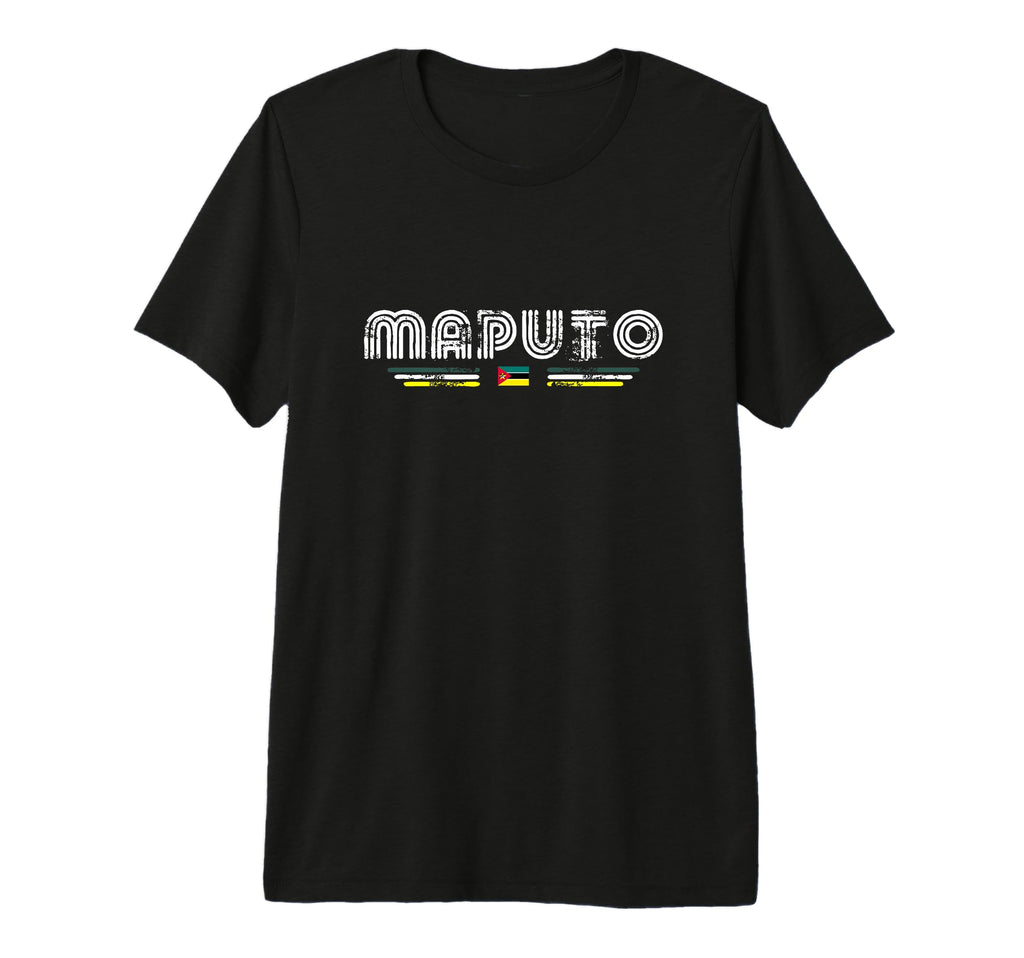 Maputo Mozambique 70S 80S Type T-Shirt - Casual Everyday Wear Men Women - T-Shirt, Sweatshirt, Hoodie