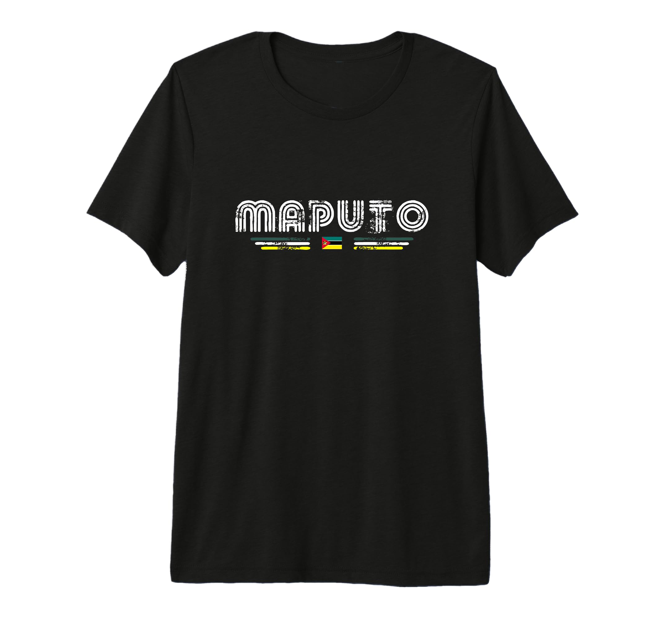 Maputo Mozambique 70S 80S Type T-Shirt - Casual Everyday Wear Men Women - T-Shirt, Sweatshirt, Hoodie