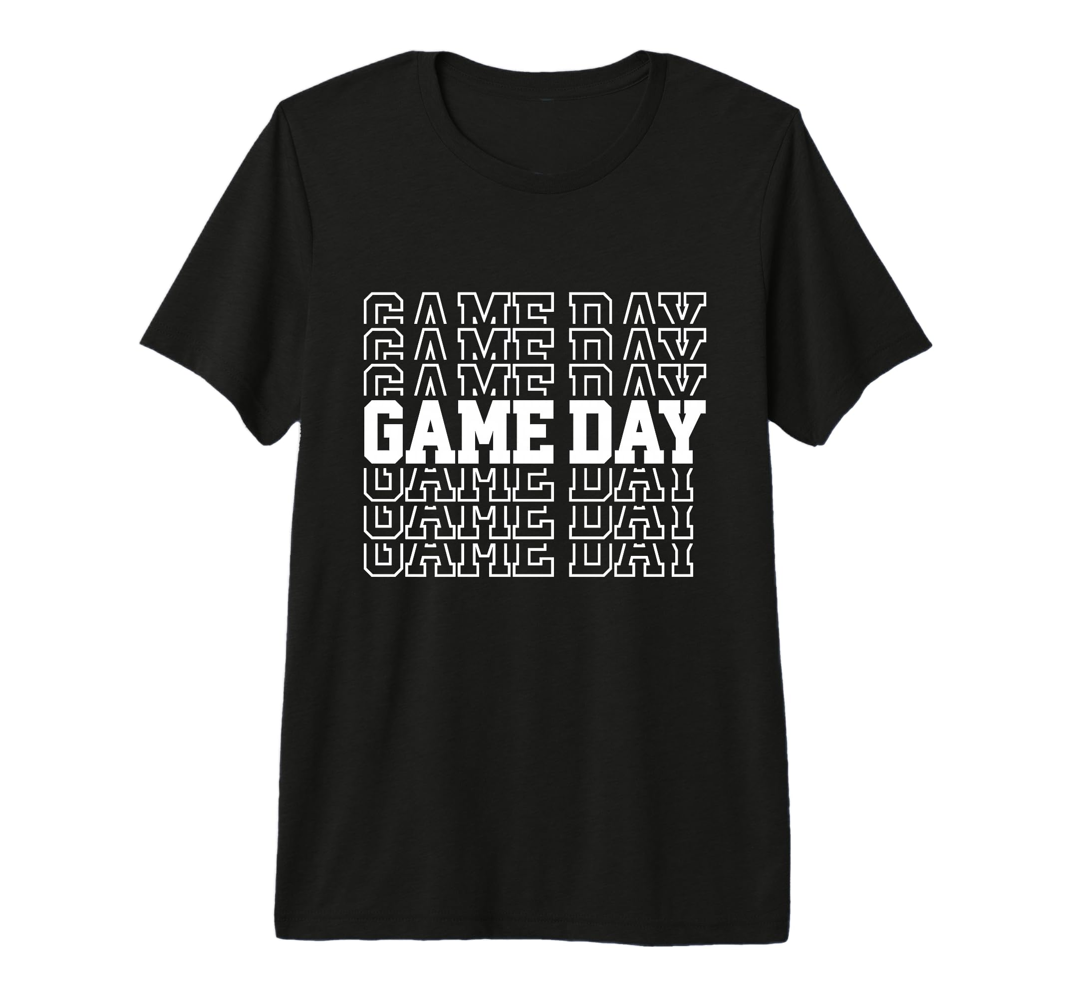 Game Day Typography Art Sports Tri T-Shirt - Custom Art Print Men Women - T-Shirt, Sweatshirt, Hoodie
