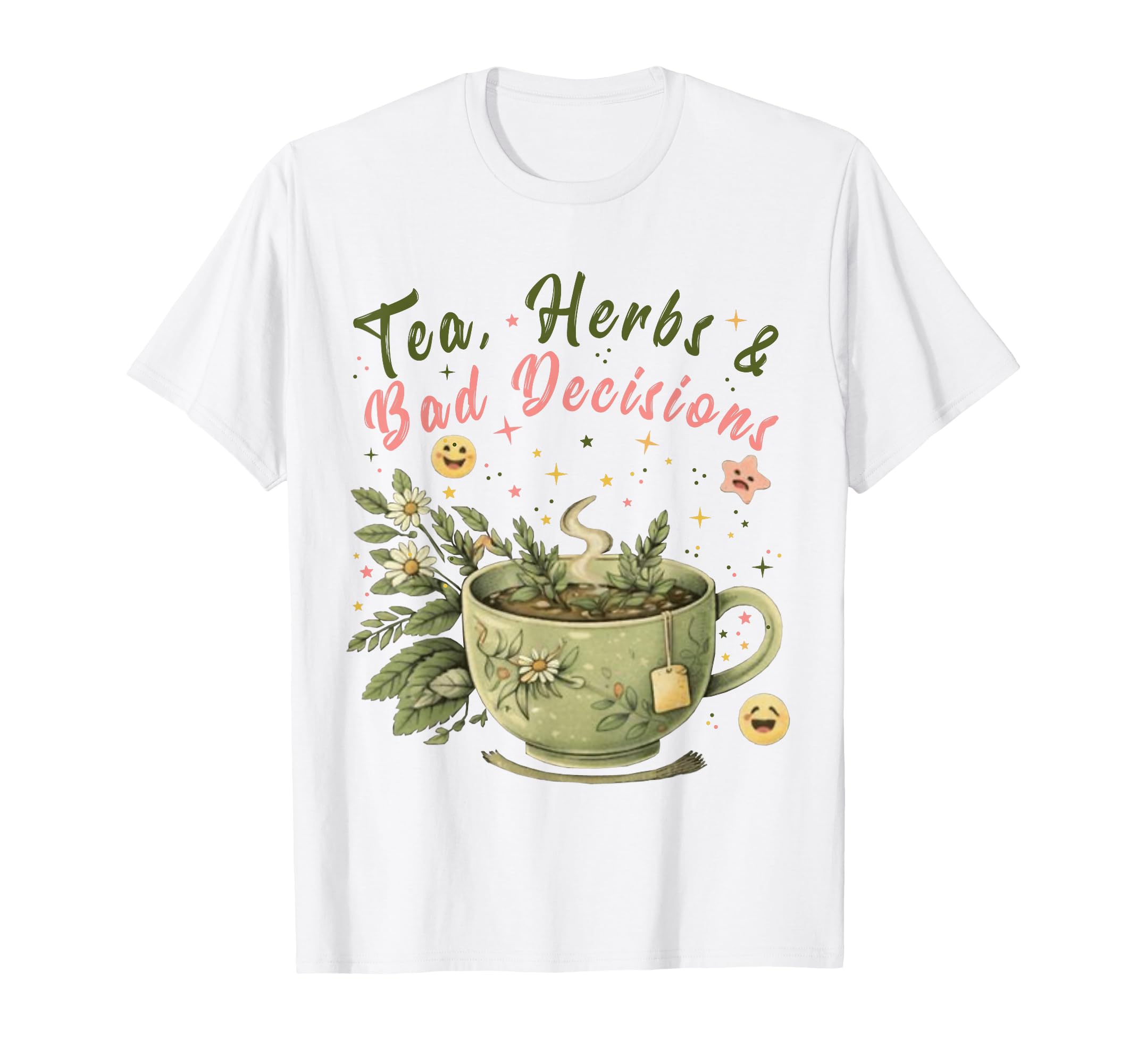 Funny Wellness Vibes Aesthetic Tea T-Shirt - Graphic Print for Adults - T-Shirt, Sweatshirt, Hoodie