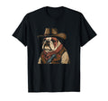 English Bulldog Funny Country Music T-Shirt - Minimalist Print for Adults - T-Shirt, Sweatshirt, Hoodie