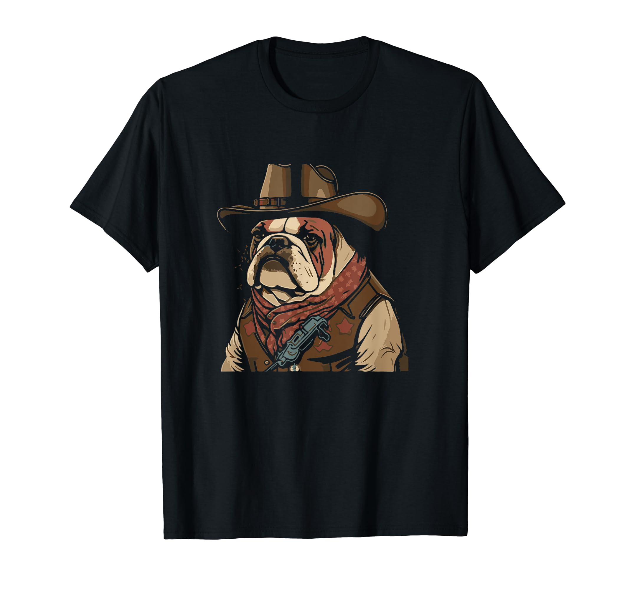 English Bulldog Funny Country Music T-Shirt - Minimalist Print for Adults - T-Shirt, Sweatshirt, Hoodie