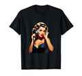 Pinup Telephone Old School T-Shirt - Custom Art Print Men Women - T-Shirt, Sweatshirt, Hoodie