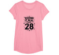 Birthday Gift Keeping It Real Since 28 T-Shirt - Minimalist Print Unisex - T-Shirt, Sweatshirt, Hoodie