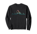 Roller Skating Skate Heartbeat Sweatshirt - Casual Everyday Wear Men Women - T-Shirt, Sweatshirt, Hoodie