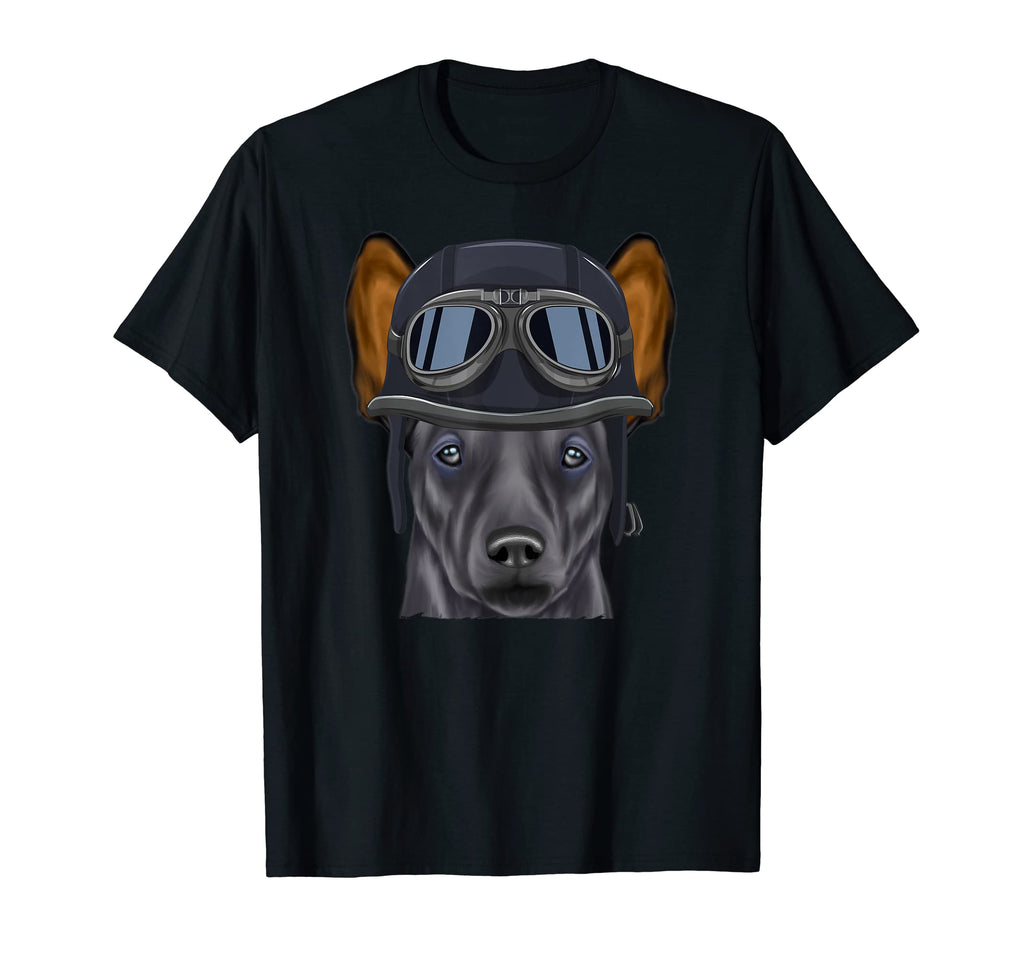 Funny Motorcycle Helmet Xoloitzcuintli T-Shirt - Novelty Apparel Unisex - T-Shirt, Sweatshirt, Hoodie