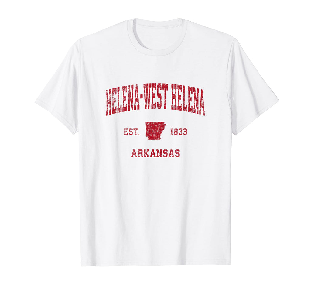 Helena West Helena Arkansas Ar Sports Red T-Shirt - Trendy Graphic Unisex - T-Shirt, Sweatshirt, Hoodie