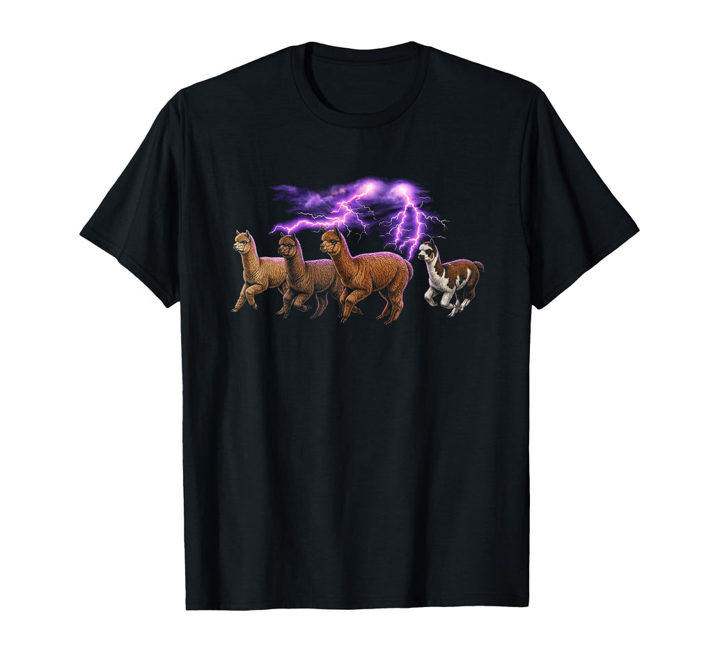 Alpaca 90S Funny Alpaca Lover 80S T-Shirt - Fun Novelty Design Men Women - T-Shirt, Sweatshirt, Hoodie