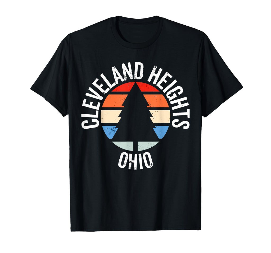 Cleveland Heights Ohio Oh 80S 70S T-Shirt - Fun Novelty Design for Adults - T-Shirt, Sweatshirt, Hoodie