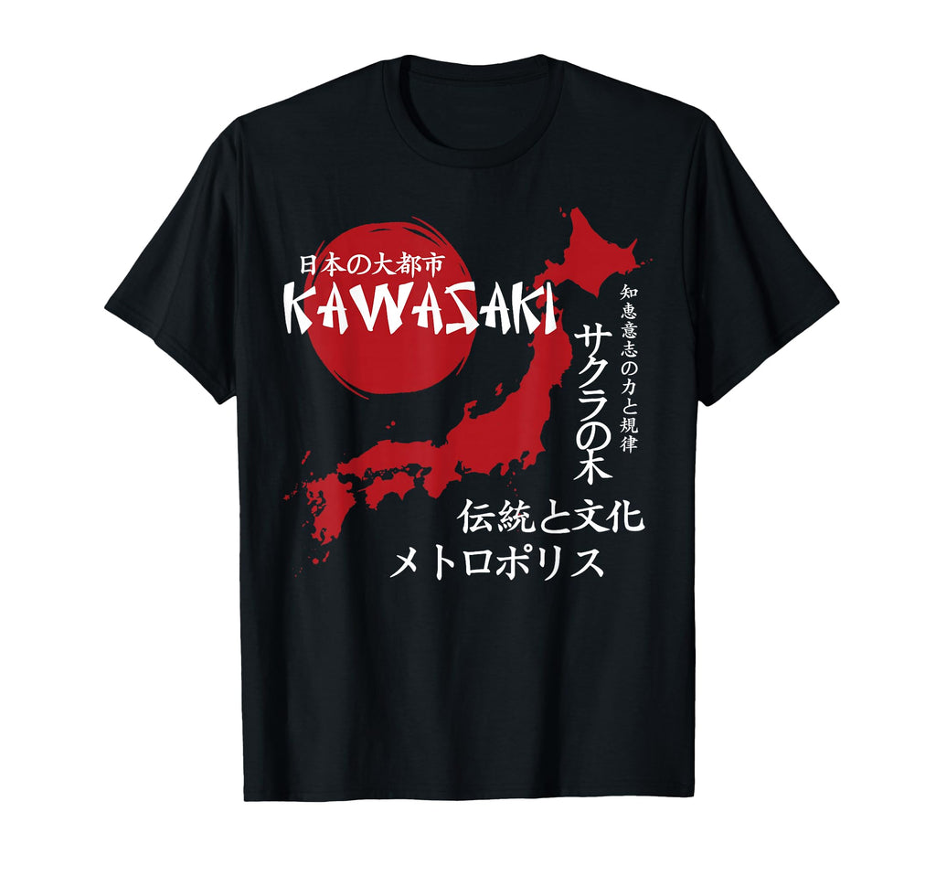 Kawasaki City 90S Japan Aesthetics 80S T-Shirt - Trendy Graphic Unisex - T-Shirt, Sweatshirt, Hoodie