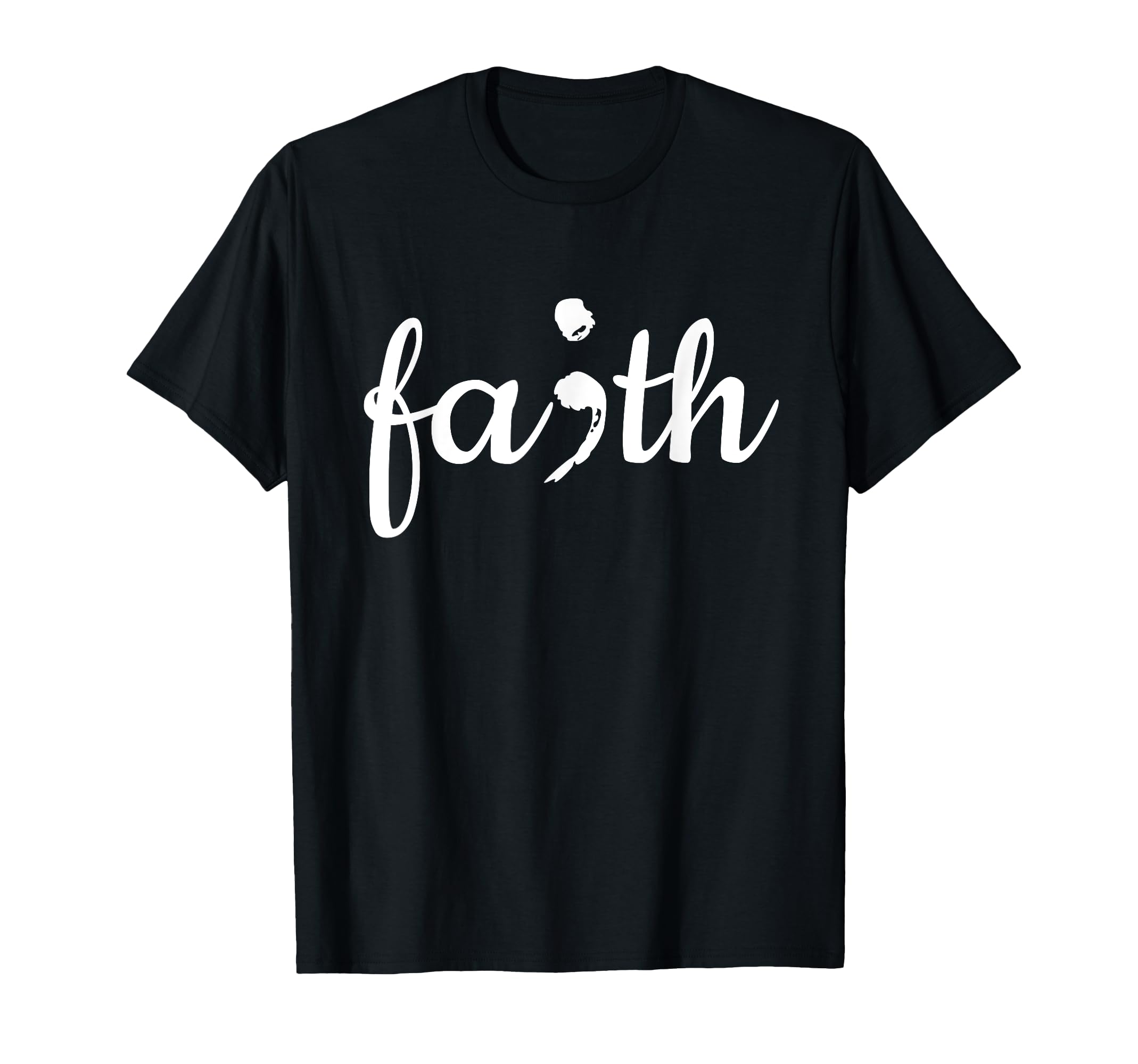 Mental Health Awareness Semi Colon T-Shirt - Trendy Graphic for Adults - T-Shirt, Sweatshirt, Hoodie