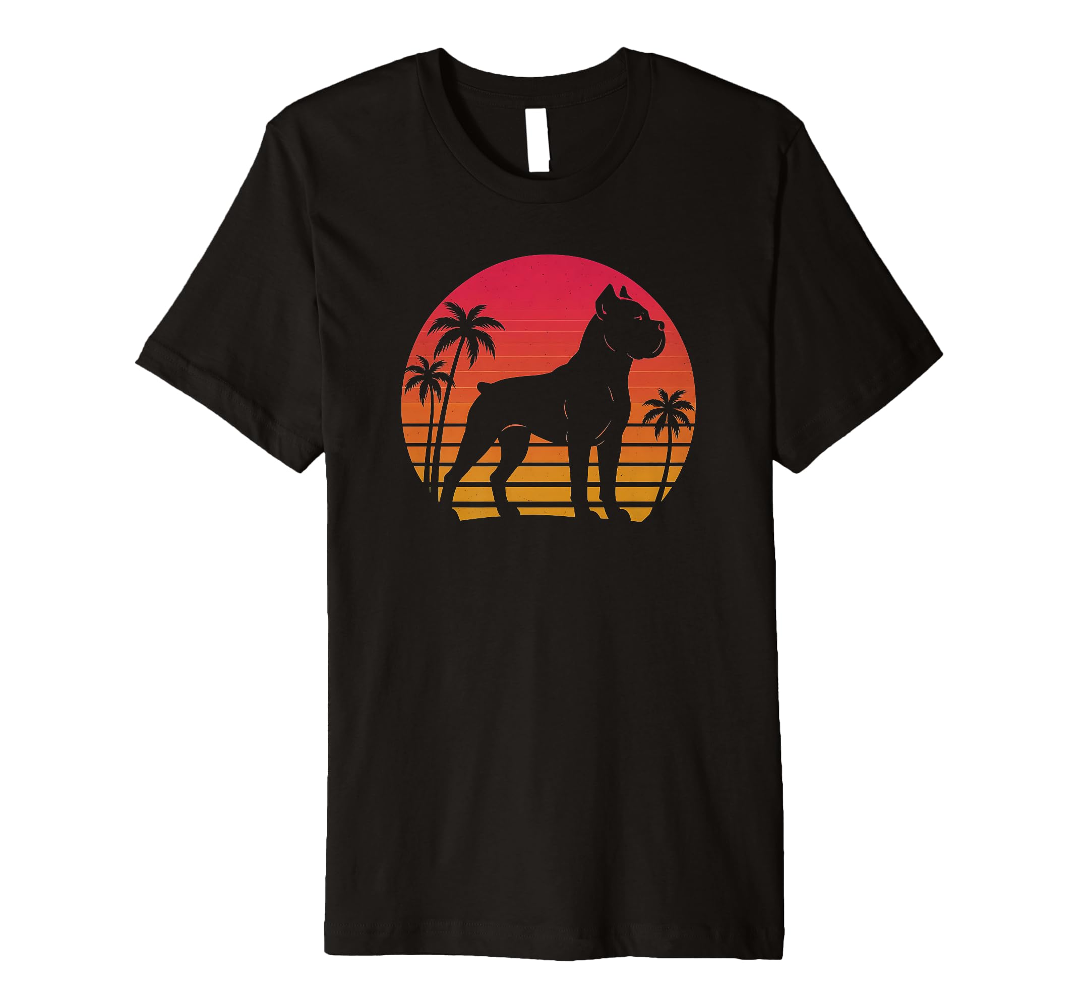 80S Synthwave Cane Corso Sweatshirt - Custom Art Print for Adults - T-Shirt, Sweatshirt, Hoodie