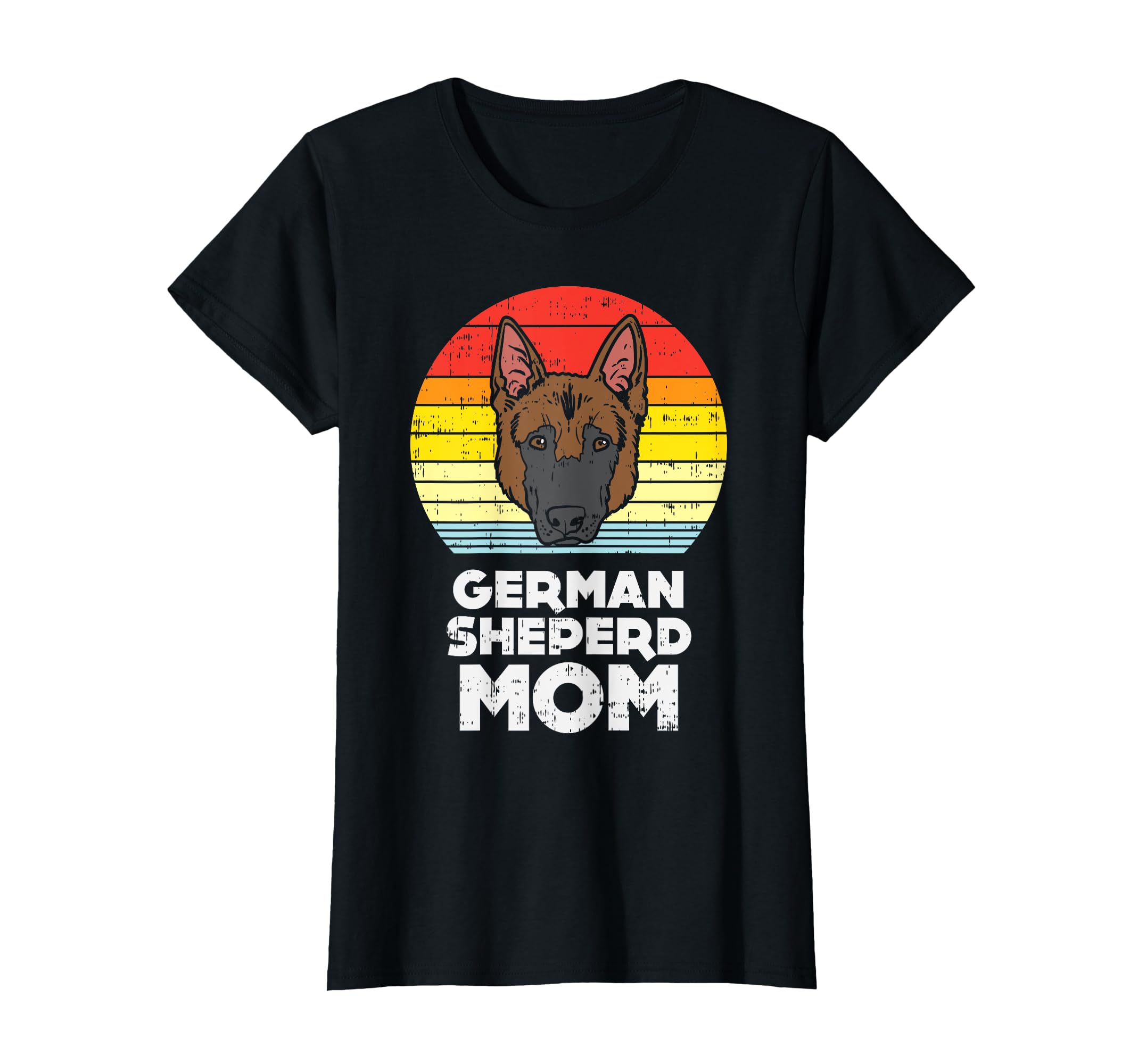 German Shepherd Mom Sunset K9 Pet Dog T-Shirt - Graphic Print Men Women - T-Shirt, Sweatshirt, Hoodie
